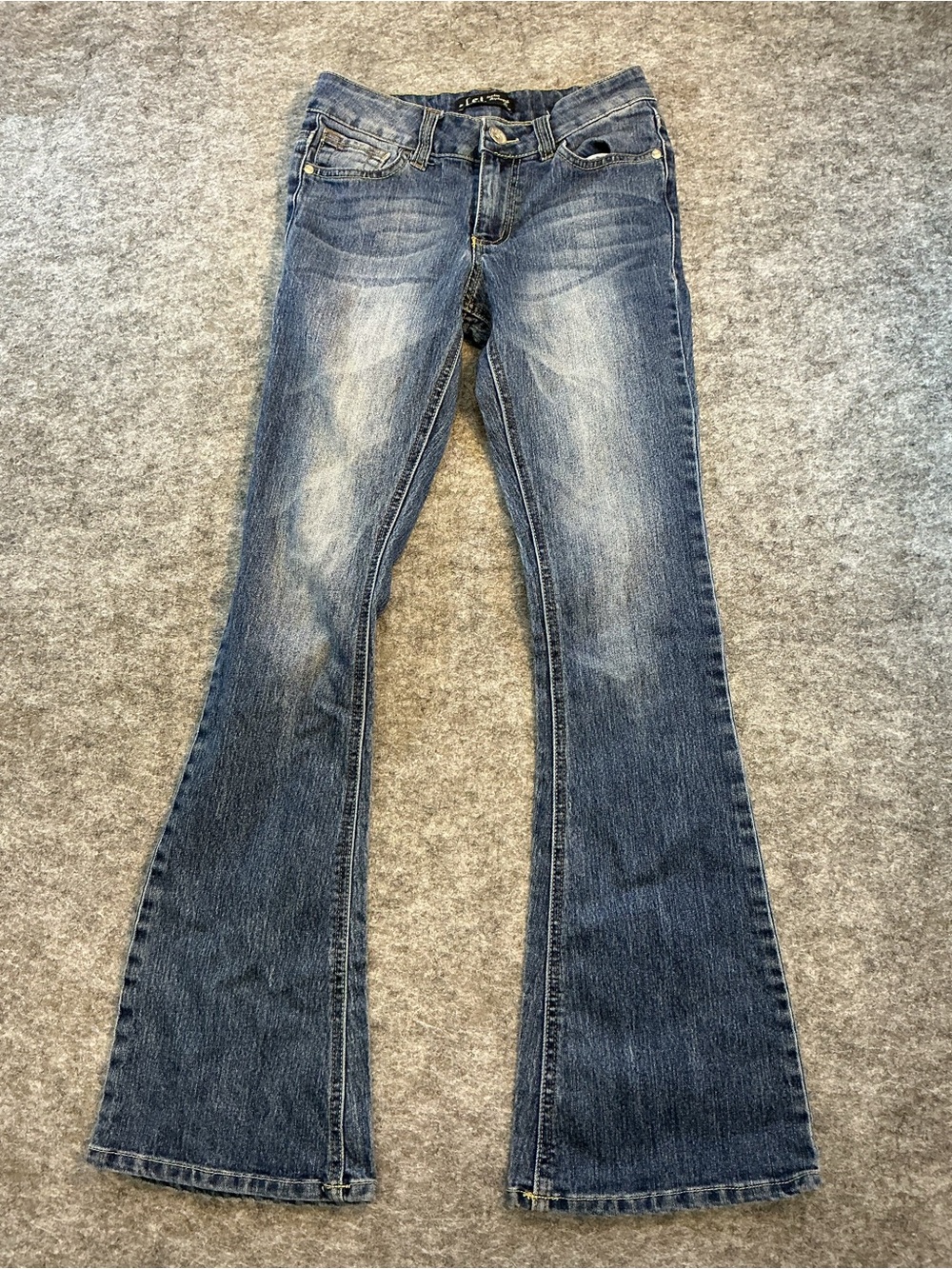 L.e.i. Lowrise Y2K Classic Women's Bootcut Jeans - Blue Size 0 Juniors